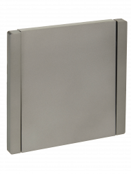 FORTE&PIANO Выключатель 1-клавишный проходной 10А FP503 сталь , FP-V12-0-10-1-K46