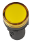 IEK Лампа AD16DS(LED)матрица d16мм желтый 230В AC/DC IEK, BLS10-ADDS-230-K05-16