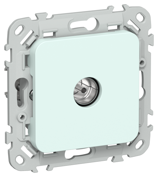 IEK FLITE Розетка TV экранированная проходная тип M РТВм-1-1-2-ФлХЛ холодный лед IEK, FI-A13-P-K94