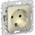 FLITE Розетка с заземлением без защитных шторок безвинтовое крепление 16А РС11-1-ФлШ шампань IEK, FI-R11-16-1-K37