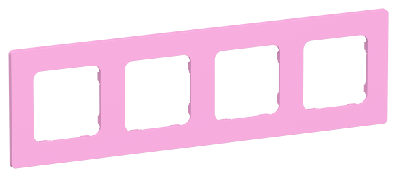 IEK FLITE Рамка 4-местная РУ-4-К-ФлПр пурпурный IEK, FI-M42-32-20-K99