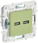 IEK SKANDY Розетка USB A+A 3,1А SK-R15G мятный , SK-U21-D31-K06 IEK SKANDY Розетка USB A+A 3,1А SK-R15G мятный , SK-U21-D31-K06