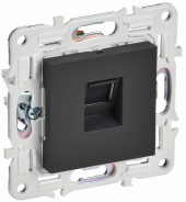 SKANDY Розетка компьютерная RJ45 кат.5E SK-K01G графит , SK-K10-1-K53