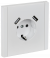 IEK FORTE&PIANO Розетка 1-местная с заземлением с защитными шторками винтовое крепление 16А USB A+A 3,1А FP245 белый , FP-R14-16-U21-D31-K01