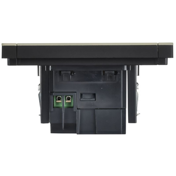 IEK FORTE&PIANO Розетка USB A+C 3,1А FP850M металл серый сланец IEK, FP-U22-D31-M-K41