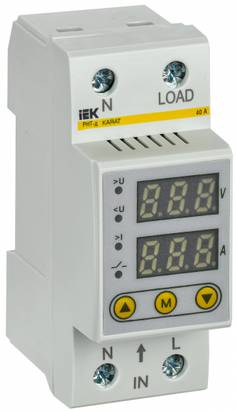 IEK Реле напряжения и тока РНТ-д однофазное 36мм 40А IEK, IVC21-1-40