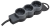 IEK STANDARD Удлинитель У03 3 места 2P+PE 5м 3х1,5мм2 16А черный IEK, 695020