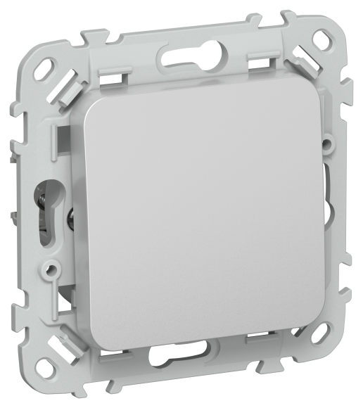 IEK FLITE Выключатель 1-клавишный 2-полюсный проходной 10А ВС6/21-1-0-ФлА алюминий IEK, FI-V12-0-10-1-2-K47