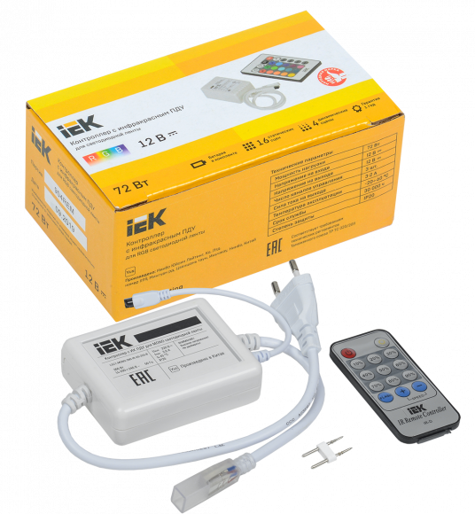 IEK Контроллер с ПДУ ИК MONO 1 канал 220В 3А 360Вт IEK, LSC1-MONO-360-IR-20-220-B