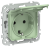 IEK FLITE Розетка с заземлением с защитными шторками и крышкой 16А IP44 РСшкр11-0-44-ФлФ фисташковый IEK, FI-R16-16-44-K93