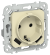 IEK FLITE Розетка 1-местная с заземлением с защитными шторками 16А с USB A+A 3,1А РСЮша11-0-ФлН навахо IEK, FI-R14-16-U21-D31-K87