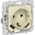 FLITE Розетка 1-местная с заземлением с защитными шторками 16А с USB A+A 3,1А РСЮша11-0-ФлН навахо IEK, FI-R14-16-U21-D31-K87