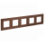 SKANDY Рамка 5-местная SK-F35Br металл шоколад IEK, SK-M52-M-K30