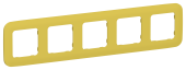 FLITE Рамка 5-местная РУ-5-А-ФлЖК желтый карри IEK, FI-M52-31-20-K44