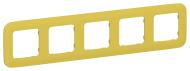 FLITE Рамка 5-местная РУ-5-А-ФлЖК желтый карри IEK, FI-M52-31-20-K44