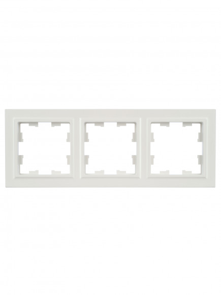 IEK BRITE Рамка 3-местная РУ-3-БрЖ жемчуг , BR-M32-K36