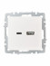 IEK BRITE Розетка USB A+C 18Вт РЮ11-1-БрЖ жемчуг IEK, BR-U22-018-K36