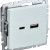 BRITE Розетка USB A+C 18Вт РЮ11-1-БрЖ жемчуг IEK, BR-U22-018-K36