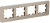 IEK BRITE Рамка 4-местная РУ-4-1-Бр металл шампань RE AL IEK, BR-M42-M-21-K37