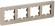 IEK BRITE Рамка 4-местная РУ-4-1-Бр металл шампань RE AL IEK, BR-M42-M-21-K37 IEK BRITE Рамка 4-местная РУ-4-1-Бр металл шампань RE AL IEK, BR-M42-M-21-K37