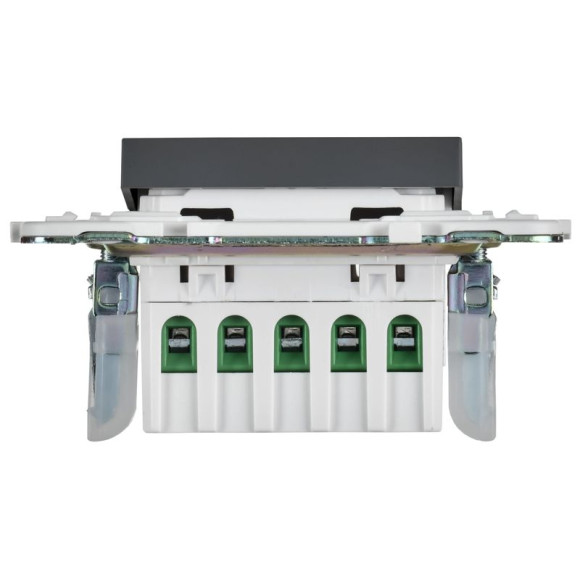 IEK SKANDY Кнопка звонка с индикацией для отелей 10А SK-V17T титан , SK-V14-2-10-K48