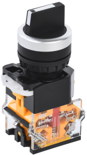 Переключатель D8-11X22 на 2 положения 1NO+1NC черный IEK, BSW30-11X22-3-24-2-K02 Переключатель D8-11X22 на 2 положения 1NO+1NC черный IEK, BSW30-11X22-3-24-2-K02