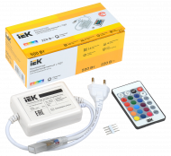 Контроллер с ПДУ ИК RGB 3 канала 220В 1А 500Вт IEK, LSC1-RGB-500-IR-20-220-B