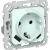 FLITE Розетка 1-местная с заземлением с защитными шторками 16А с USB A+C 20Вт безвинтовое крепление РСЮшс11-1-ФлХЛ холодный лед IEK, FI-R14-16-1-U22-020-K94