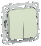 FLITE Выключатель 2-клавишный 10А ВС12-1-0-ФлП панг IEK, FI-V20-0-10-1-K92