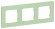 IEK FLITE Рамка 3-местная РУ-3-К-ФлФ фисташковый IEK, FI-M32-32-20-K93, Classic