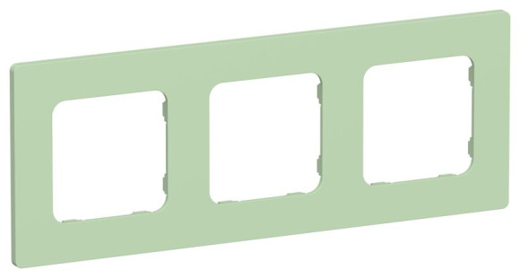 IEK FLITE Рамка 3-местная РУ-3-К-ФлФ фисташковый IEK, FI-M32-32-20-K93, Classic