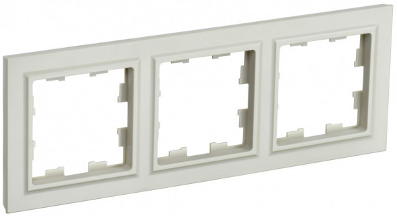 IEK BRITE Рамка 3-местная РУ-3-БрКр бежевый IEK, BR-M32-K10