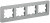 IEK BRITE Рамка 4-местная РУ-4-1-Бр металл алюминий RE AL IEK, BR-M42-M-21-K47