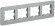 IEK BRITE Рамка 4-местная РУ-4-1-Бр металл алюминий RE AL IEK, BR-M42-M-21-K47