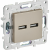 SKANDY Розетка USB A+A 3,1А SK-R15Sh шампань IEK, SK-U21-D31-K37
