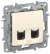 IEK IEKETIKA Розетка компьютерная двойная RJ45 категория 5Е UTP 6723551 слоновая кость IEK