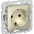 FLITE Розетка с заземлением с защитными шторками безвинтовое крепление 16А РСш11-1-ФлШ шампань IEK, FI-R14-16-1-K37