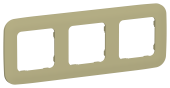 FLITE Рамка 3-местная РУ-3-А-ФлО оливковый IEK, FI-M32-31-20-K26