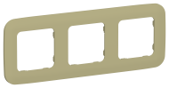 FLITE Рамка 3-местная РУ-3-А-ФлО оливковый IEK, FI-M32-31-20-K26