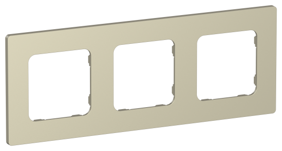 IEK FLITE Рамка 3-местная РУ-3-К-ФлШ шампань IEK, FI-M32-32-20-K37