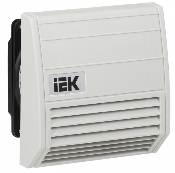 IEK Вентилятор с фильтром 21 куб.м./час IP55 IEK, YCE-FF-021-55