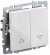 IEK BRITE Выключатель жалюзи 10А ВС10-1-5-БрБ белый IEK, BR-V15-0-10-K01