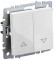 IEK BRITE Выключатель жалюзи 10А ВС10-1-5-БрБ белый IEK, BR-V15-0-10-K01