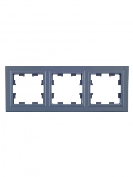 IEK BRITE Рамка 3-местная РУ-3-БрМ маренго , BR-M32-K35