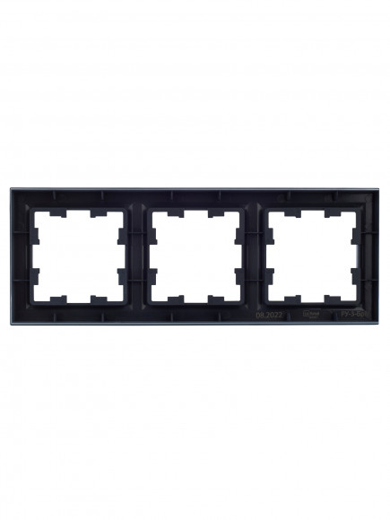 IEK BRITE Рамка 3-местная РУ-3-БрМ маренго , BR-M32-K35