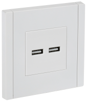 FORTE&PIANO Розетка USB A+A 3,1А FP249 белый , FP-U21-D31-K01