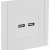 FORTE&amp;PIANO Розетка USB A+A 3,1А FP249 белый IEK, FP-U21-D31-K01