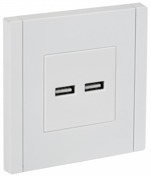 IEK FORTE&PIANO Розетка USB A+A 3,1А FP249 белый IEK, FP-U21-D31-K01