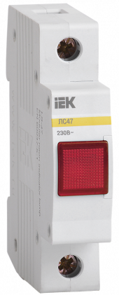 Сигнальная лампа ЛС-47 (красная) (неон) IEK, MLS10-230-K04