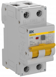 KARAT Автоматический выключатель дифференциального тока АВДТ32EM 1P+N C16 10мА тип A IEK, KA-VD14-1-016-C-010-A